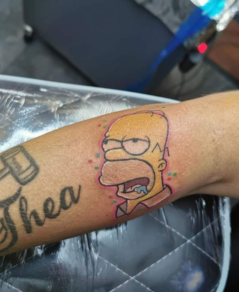 30 Unique Homer Simpson Tattoos You Must Try