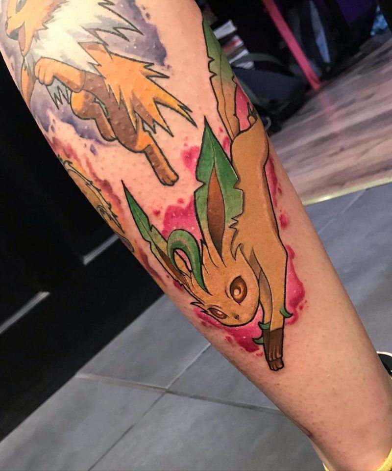 30 Cute Leafeon Tattoos You Must Try