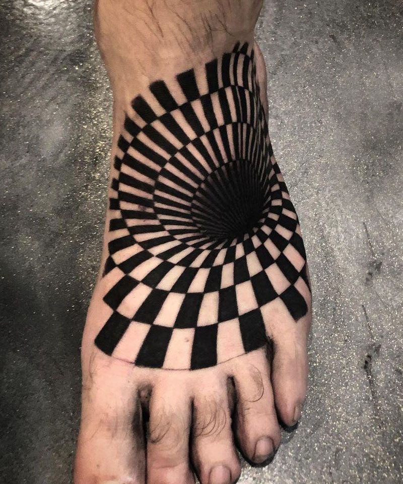 30 Gorgeous Optical Illusion Tattoos for Your Inspiration