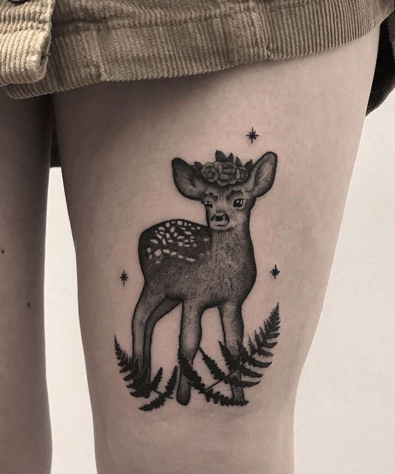 30 Unique Roe Deer Tattoos For Your Inspiration