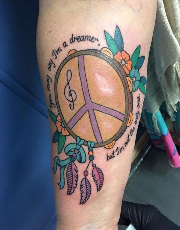 25 Pretty Tambourine Tattoos You Must Love