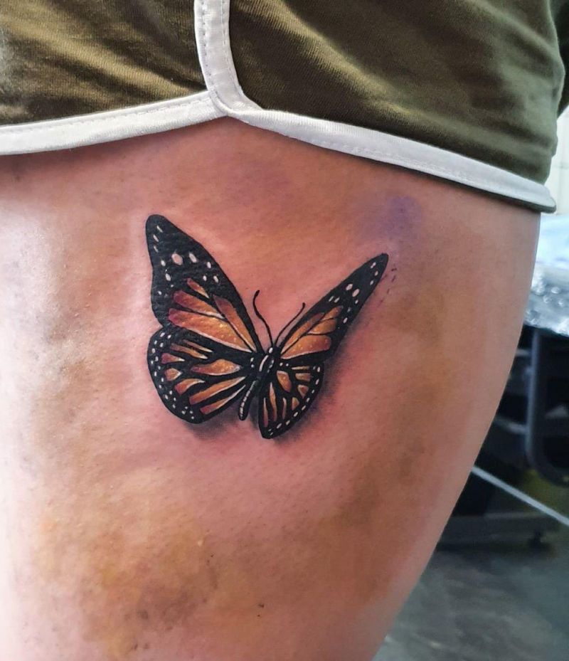 30 Pretty 3D Butterfly Tattoos You Will Love