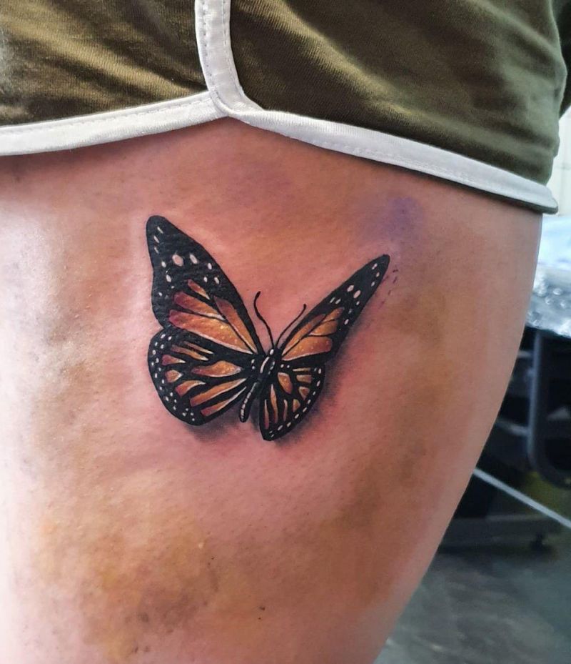 30 Pretty 3D Butterfly Tattoos You Will Love