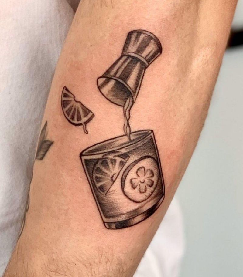 30 Pretty Cocktail Tattoos You Can Copy