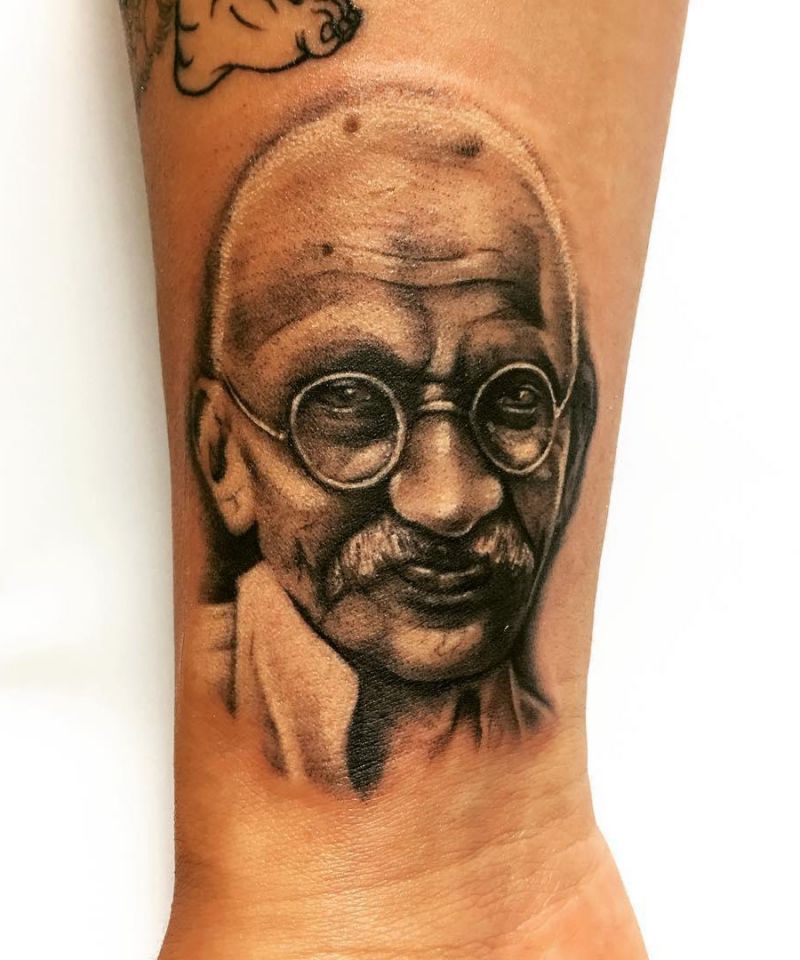 30 Gorgeous Gandhi Tattoos to Inspire You