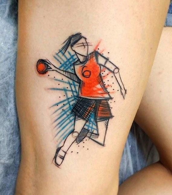 30 Unique Handball Tattoos You Must Love