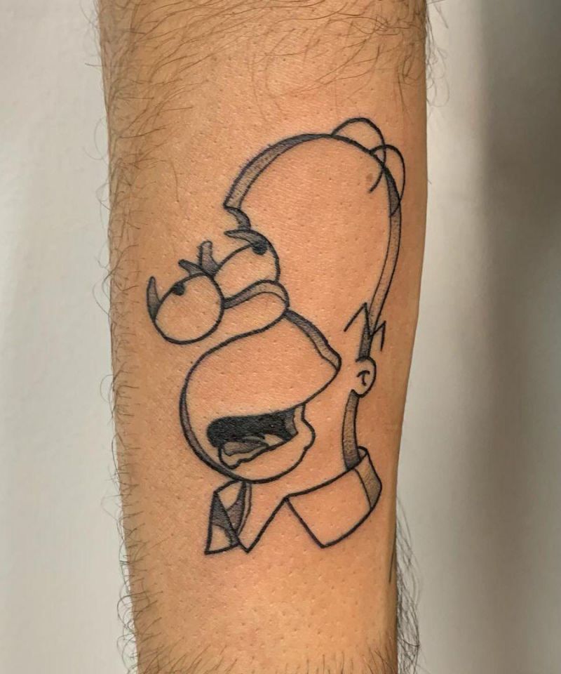 30 Unique Homer Simpson Tattoos You Must Try