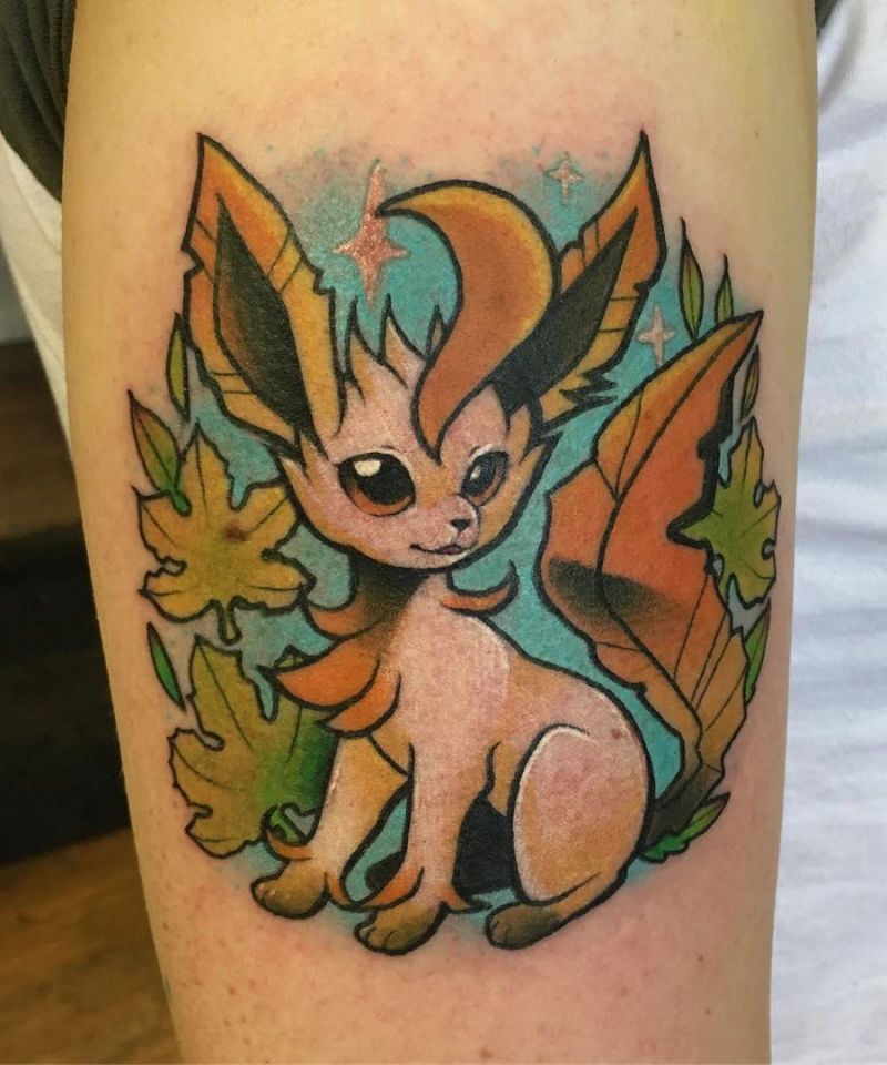 30 Cute Leafeon Tattoos You Must Try