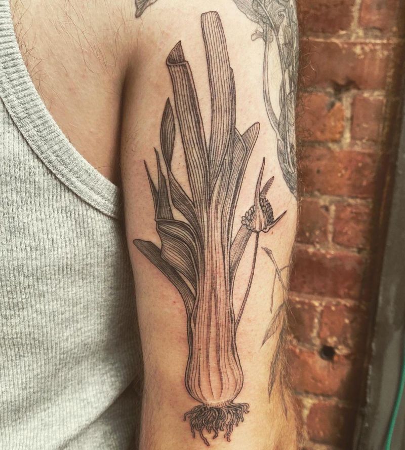 30 Unique Leek Tattoos You Can Copy