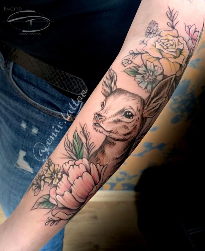 30 Unique Roe Deer Tattoos For Your Inspiration