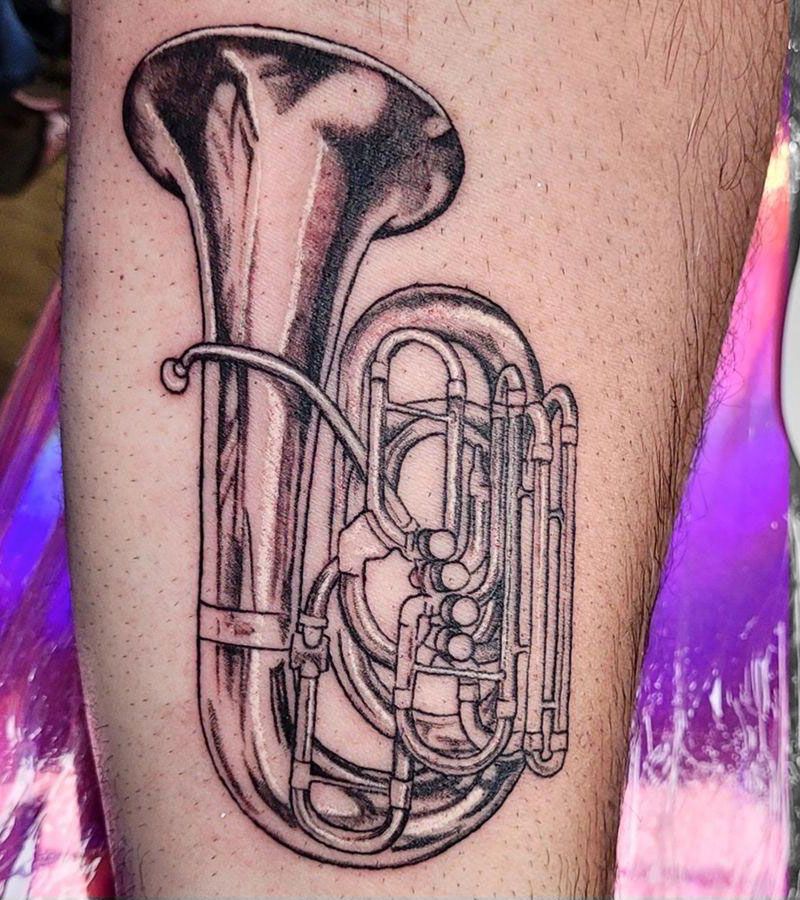 28 Pretty Tuba Tattoos You Can Copy