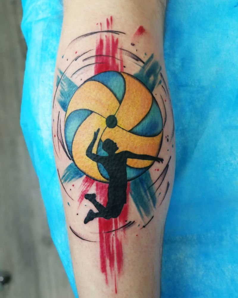 30 Pretty Volleyball Tattoos You Will Love