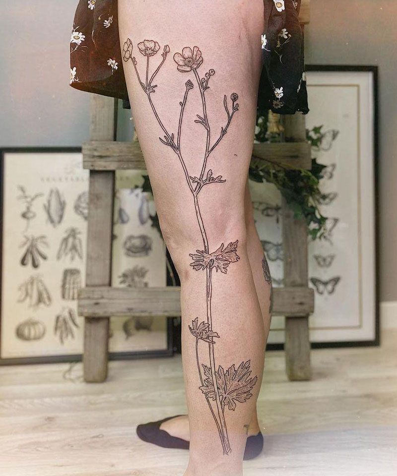 30 Unique Buttercup Tattoos You Must Love