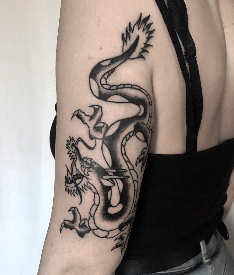 30 Pretty Dragon Tattoos You Must Love