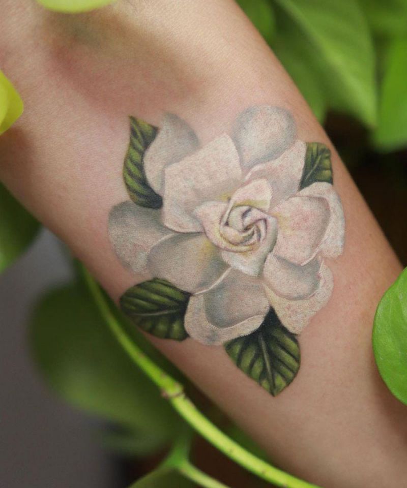 30 Unique Gardenia Tattoos You Must Love