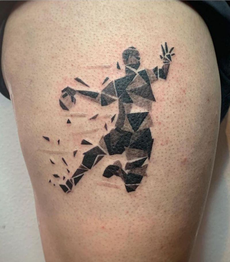 30 Unique Handball Tattoos You Must Love