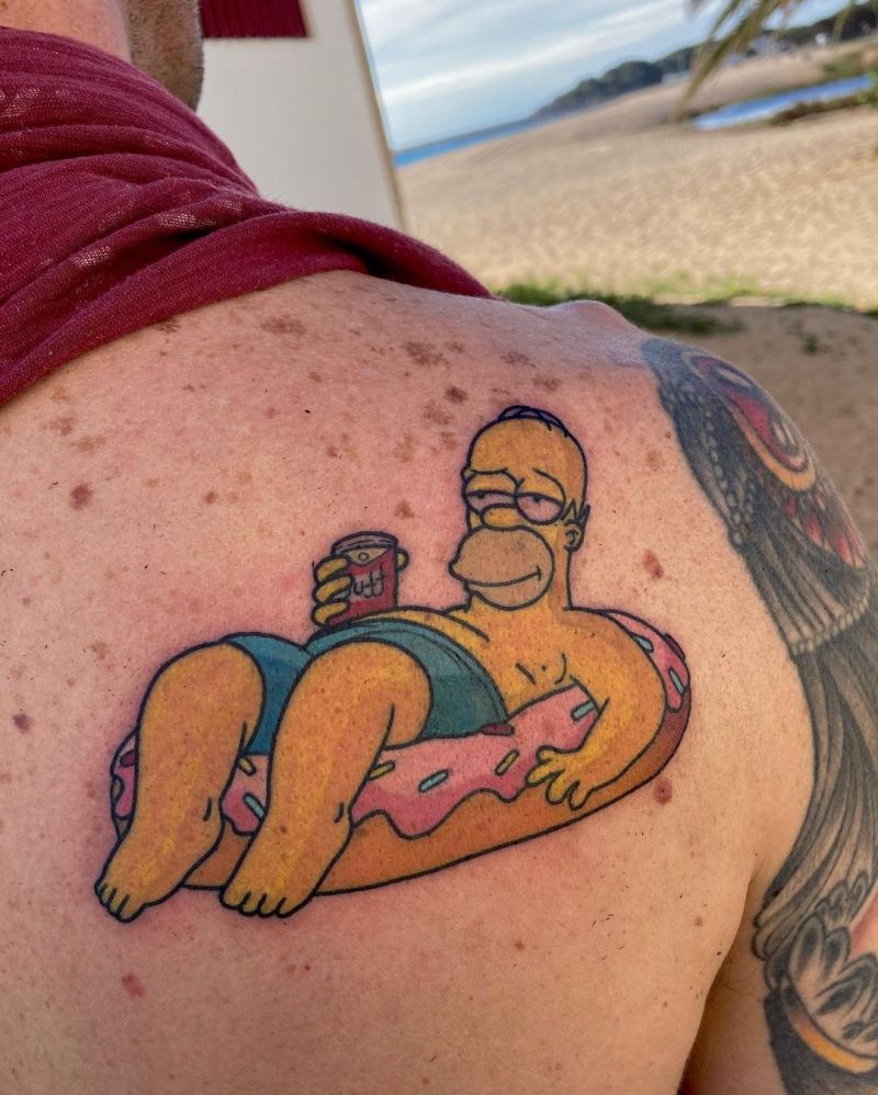 30 Unique Homer Simpson Tattoos You Must Try