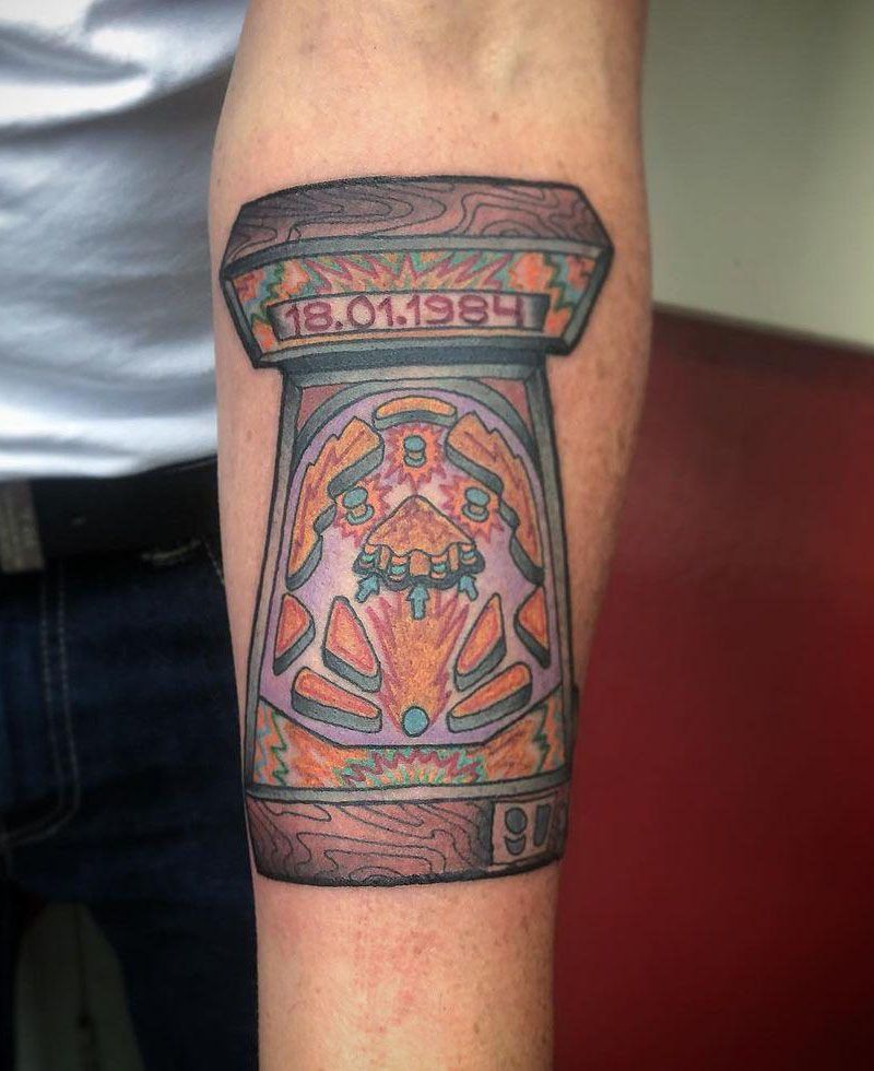 30 Unique Pinball Tattoos You Must Love