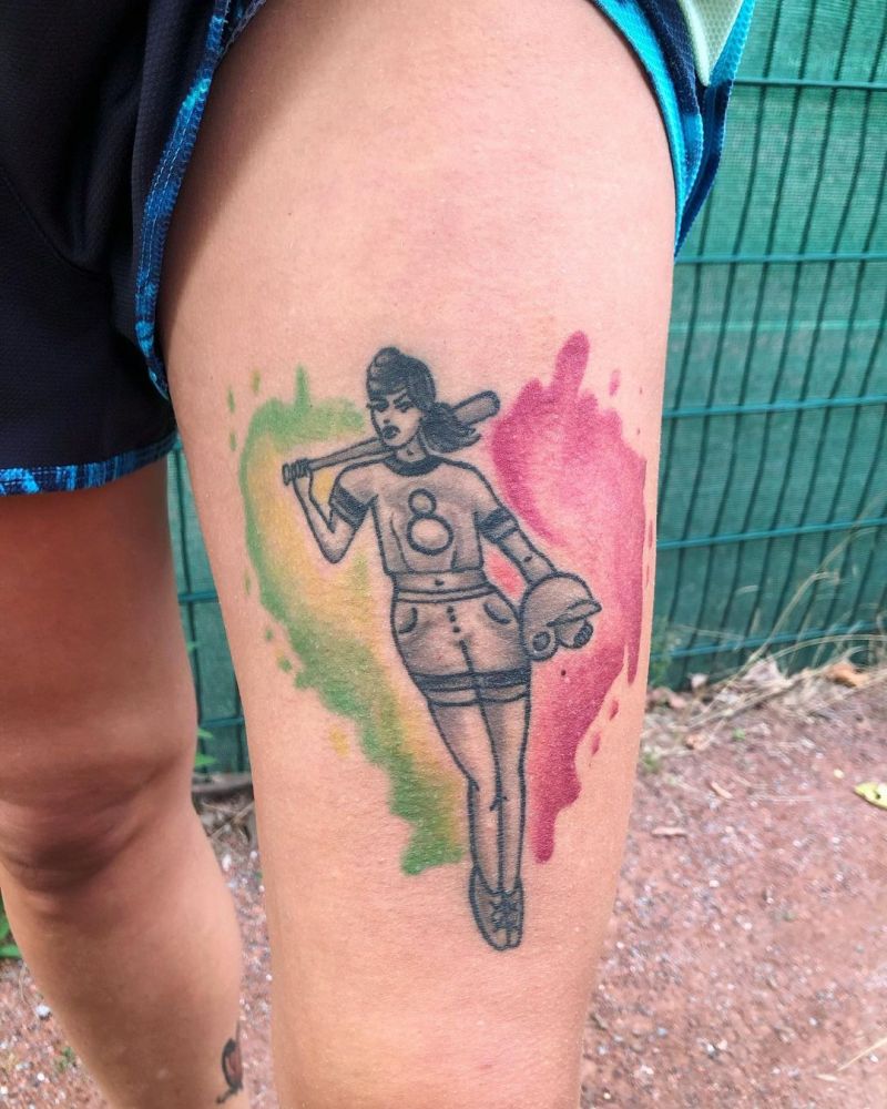 30 Great Softball Tattoos You Will Love