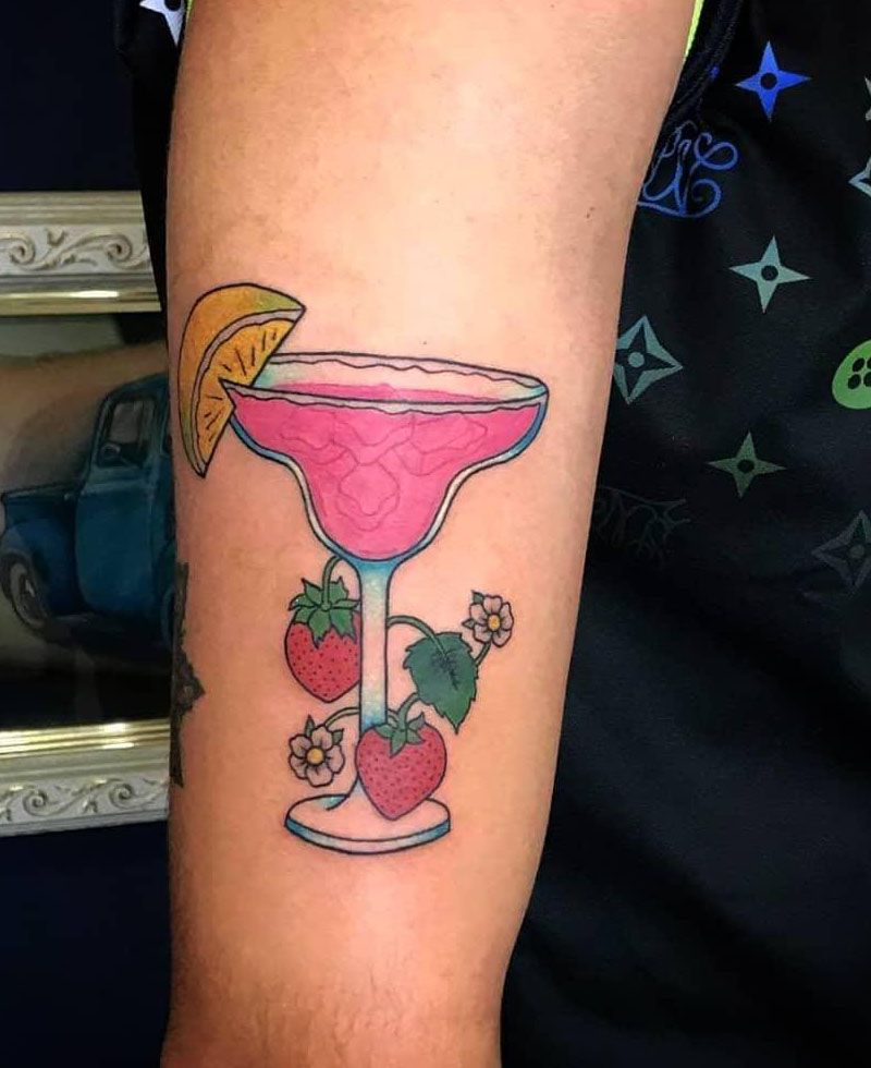 30 Pretty Cocktail Tattoos You Can Copy