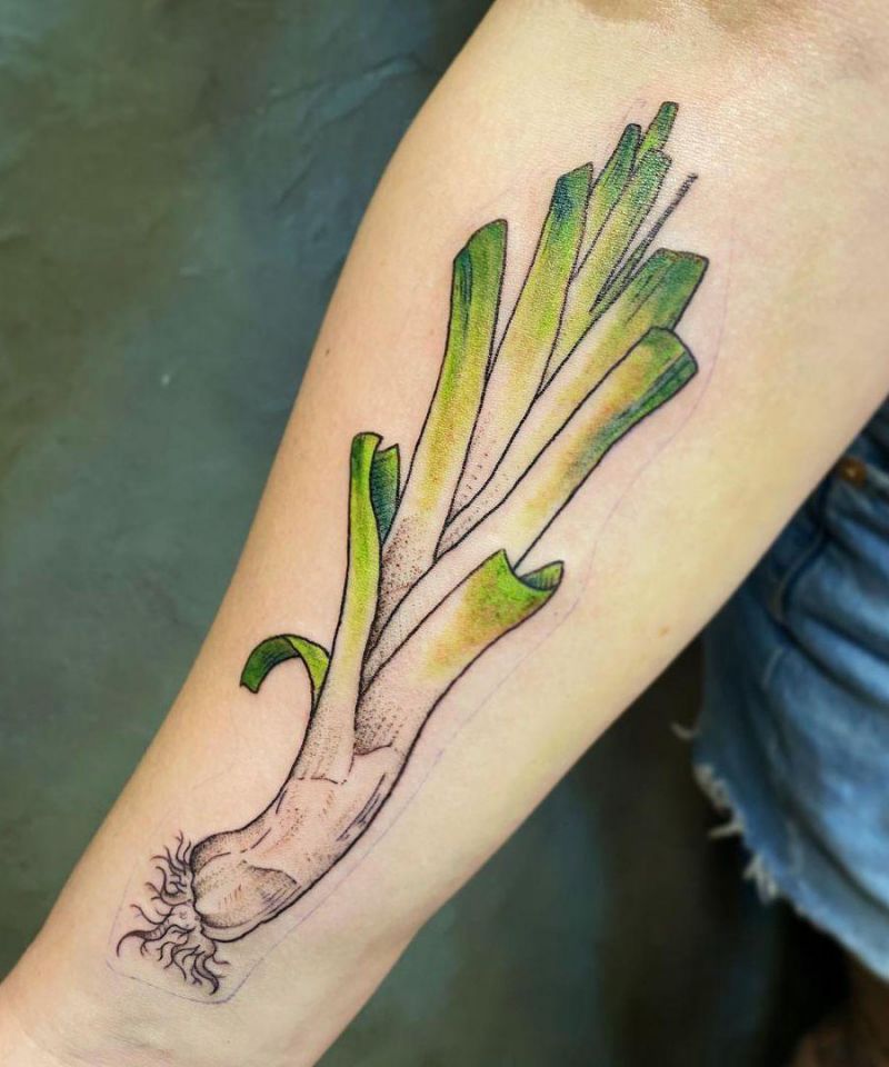 30 Unique Leek Tattoos You Can Copy