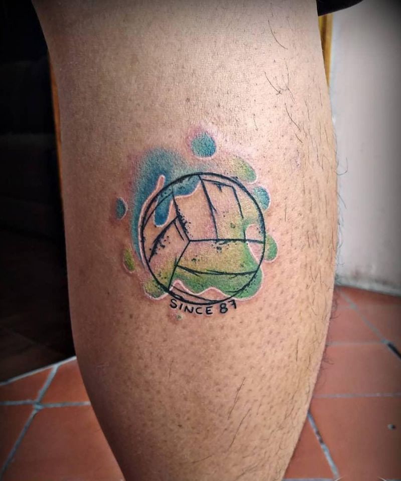 30 Pretty Volleyball Tattoos You Will Love