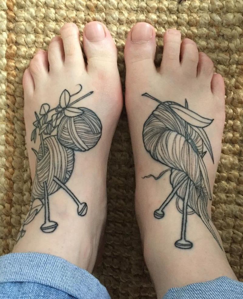 30 Pretty Yarn Tattoos You Can Copy