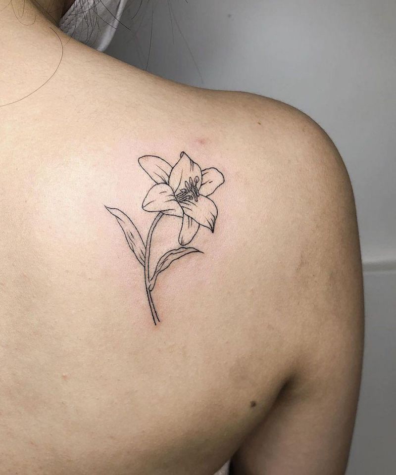 30 Pretty Amaryllis Tattoos You Will Love