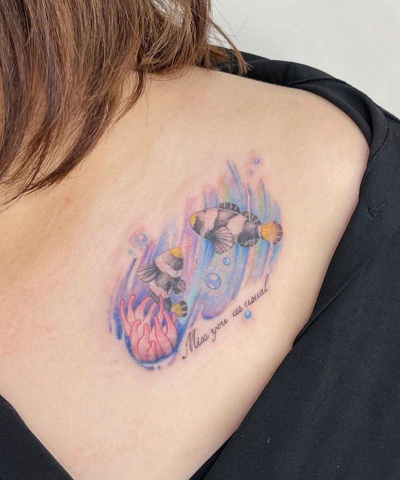 30 Cute Clownfish Tattoos You Must Love