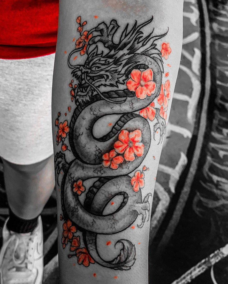 30 Pretty Dragon Tattoos You Must Love