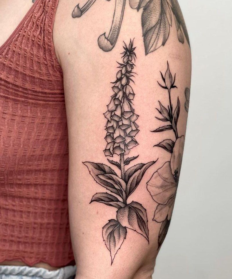 30 Pretty Foxglove Tattoos You Will Love