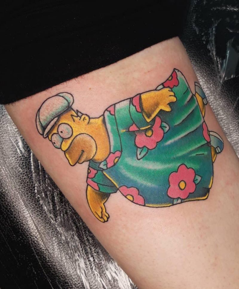 30 Unique Homer Simpson Tattoos You Must Try