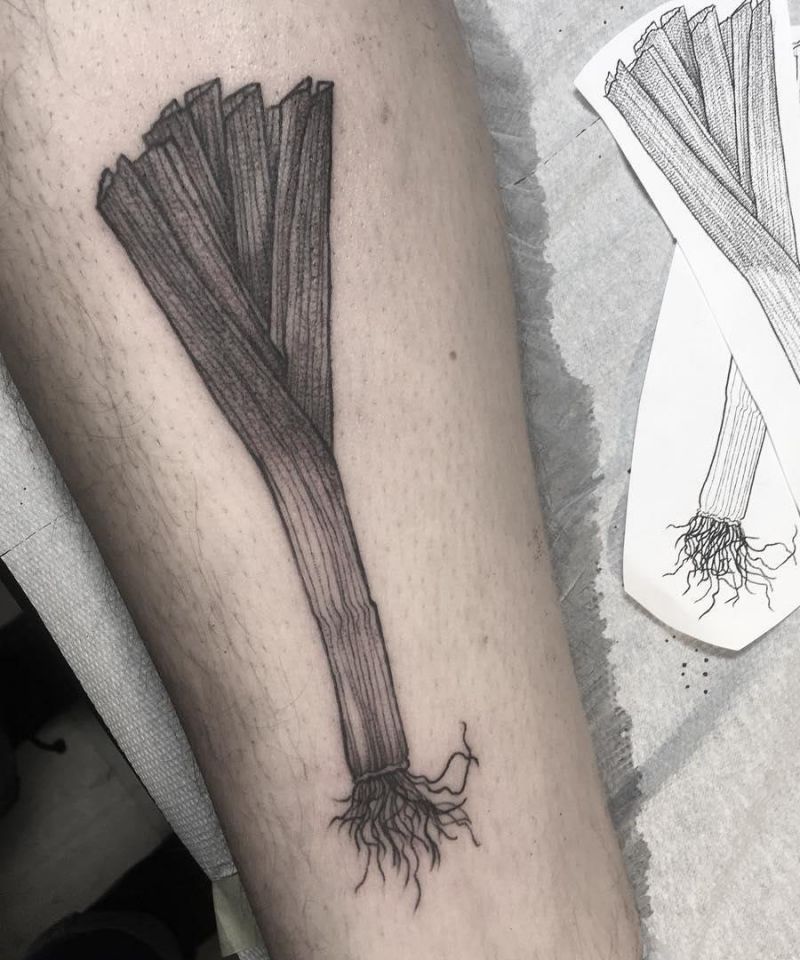 30 Unique Leek Tattoos You Can Copy