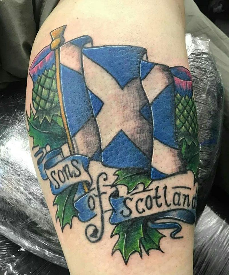 26 Pretty Saltire Tattoos You Can Copy