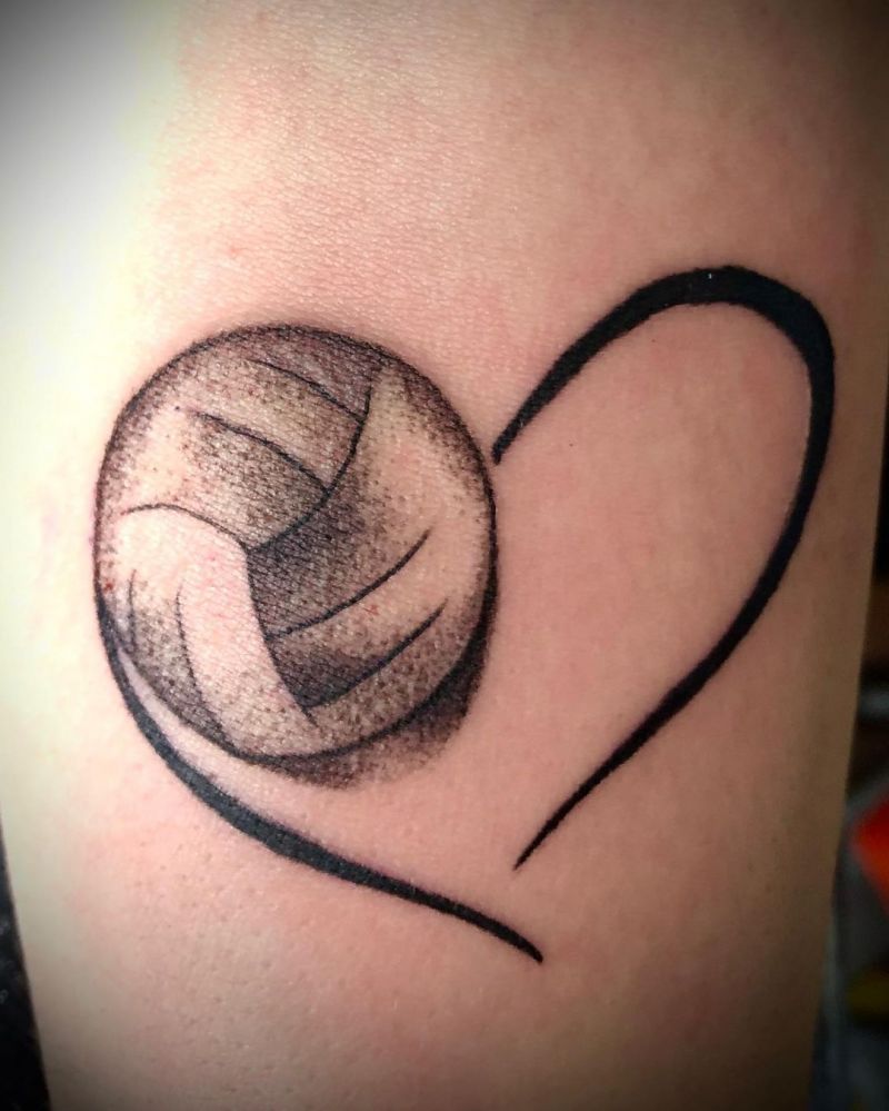 30 Pretty Volleyball Tattoos You Will Love