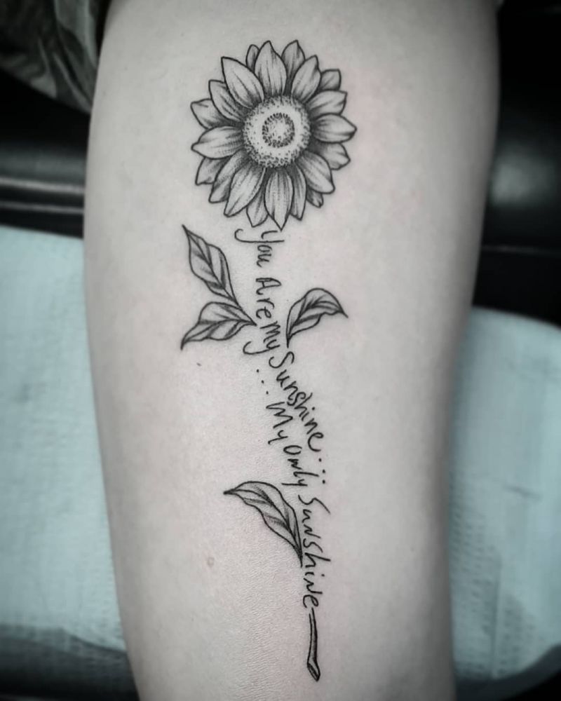 30 Pretty You Are My Sunshine Tattoos to Inspire You