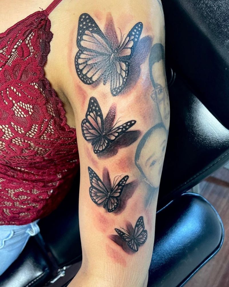 30 Pretty 3D Butterfly Tattoos You Will Love