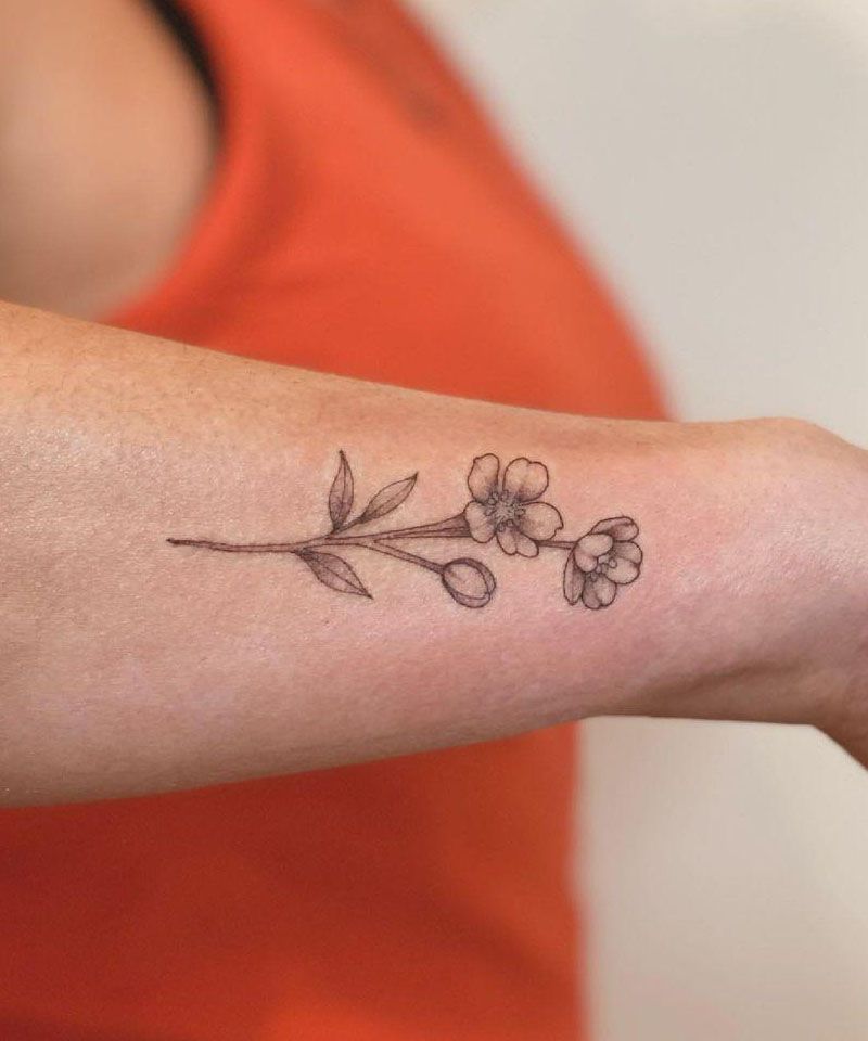 30 Unique Buttercup Tattoos You Must Love