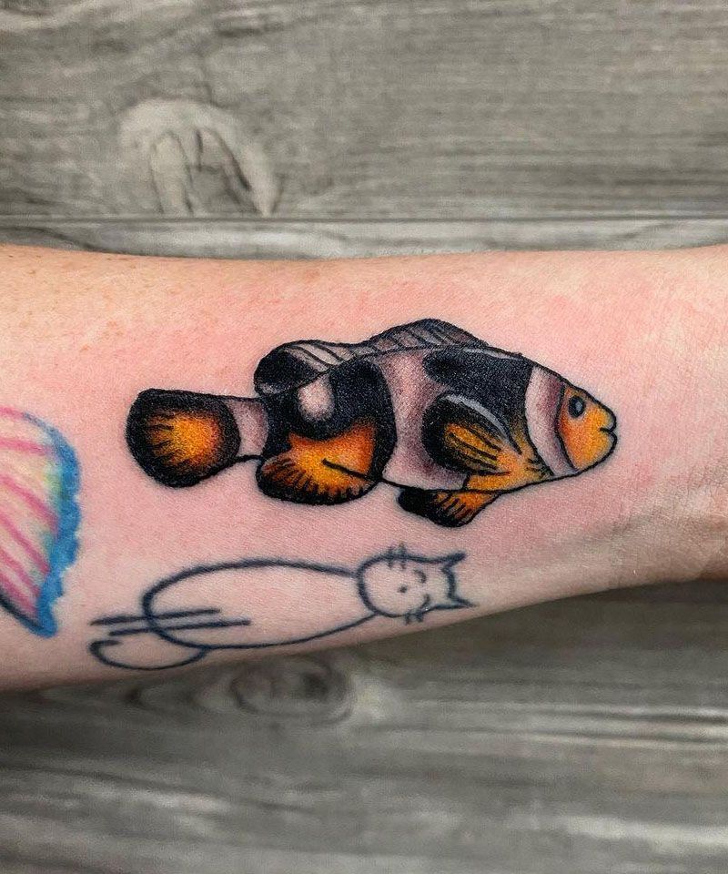 30 Cute Clownfish Tattoos You Must Love