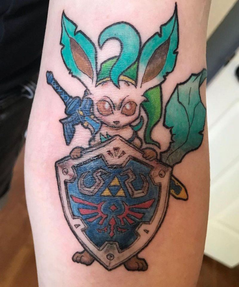 30 Cute Leafeon Tattoos You Must Try