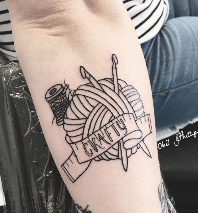 30 Pretty Yarn Tattoos You Can Copy