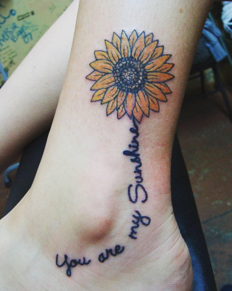 30 Pretty You Are My Sunshine Tattoos to Inspire You