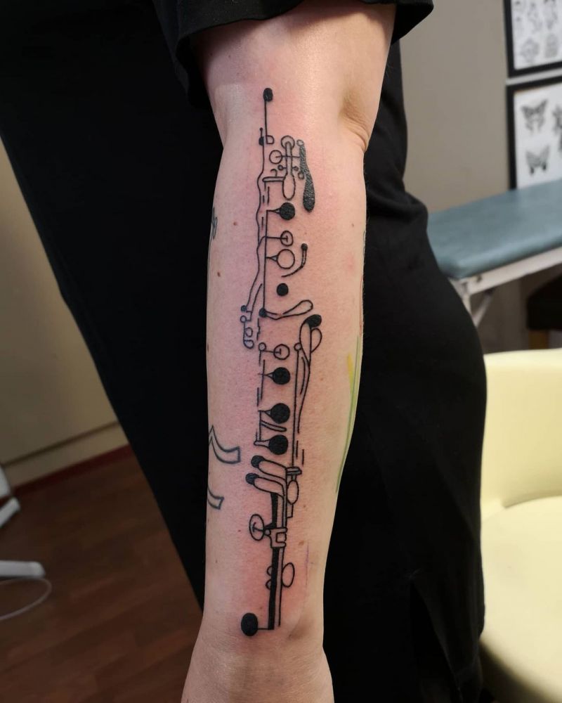 30 Unique Clarinet Tattoos You Must Love