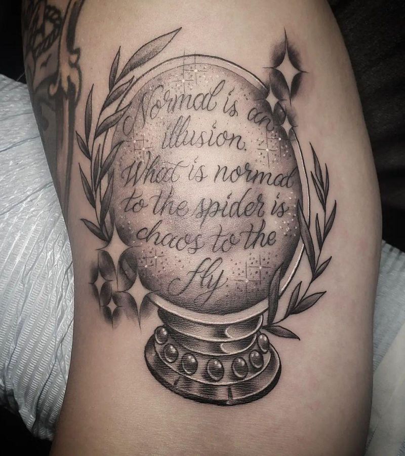 30 Pretty Crystal Ball Tattoos You Must Love