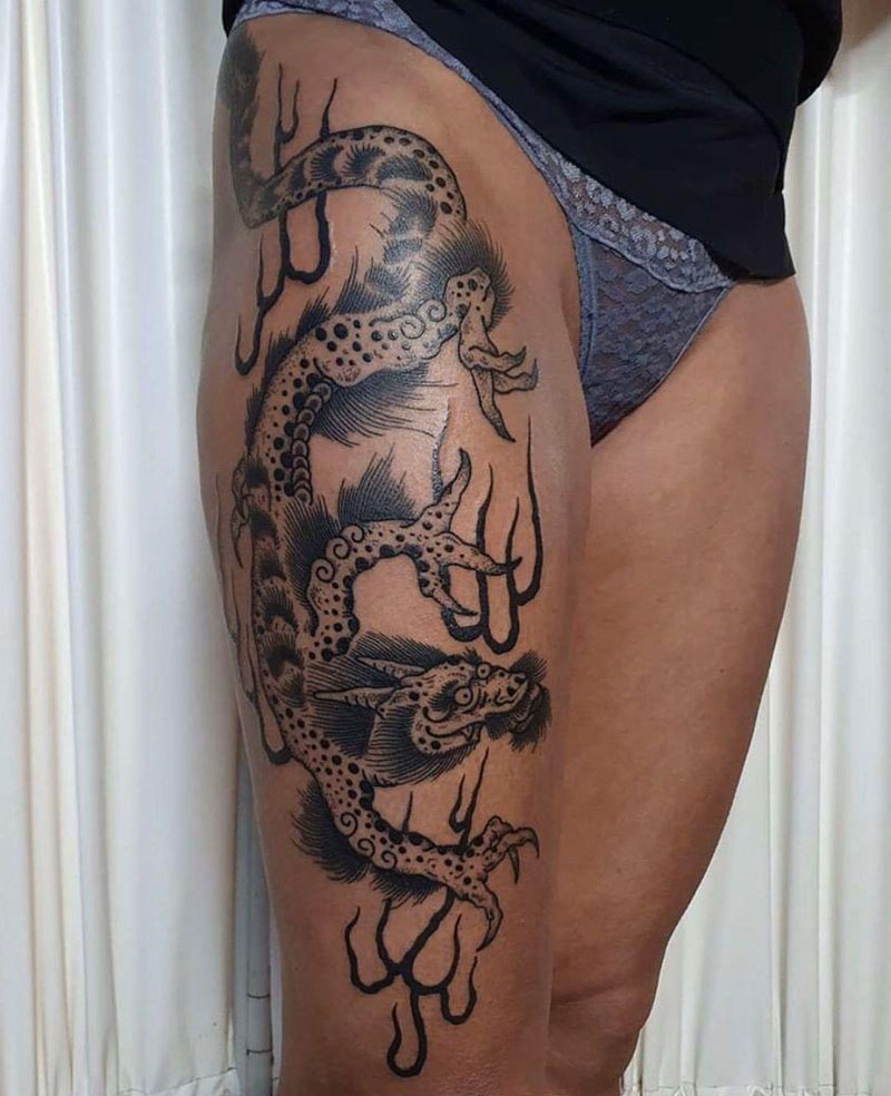 30 Pretty Dragon Tattoos You Must Love