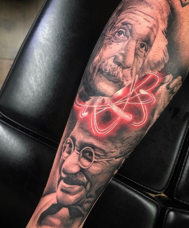 30 Gorgeous Gandhi Tattoos to Inspire You