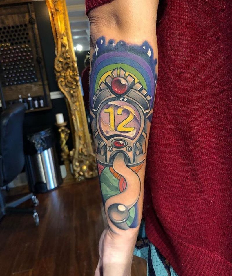 30 Unique Pinball Tattoos You Must Love