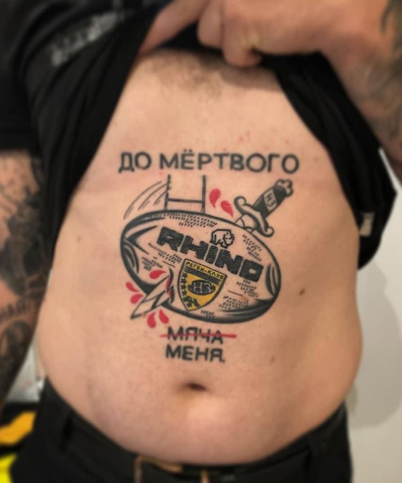 30 Pretty Rugby Tattoos You Will Love