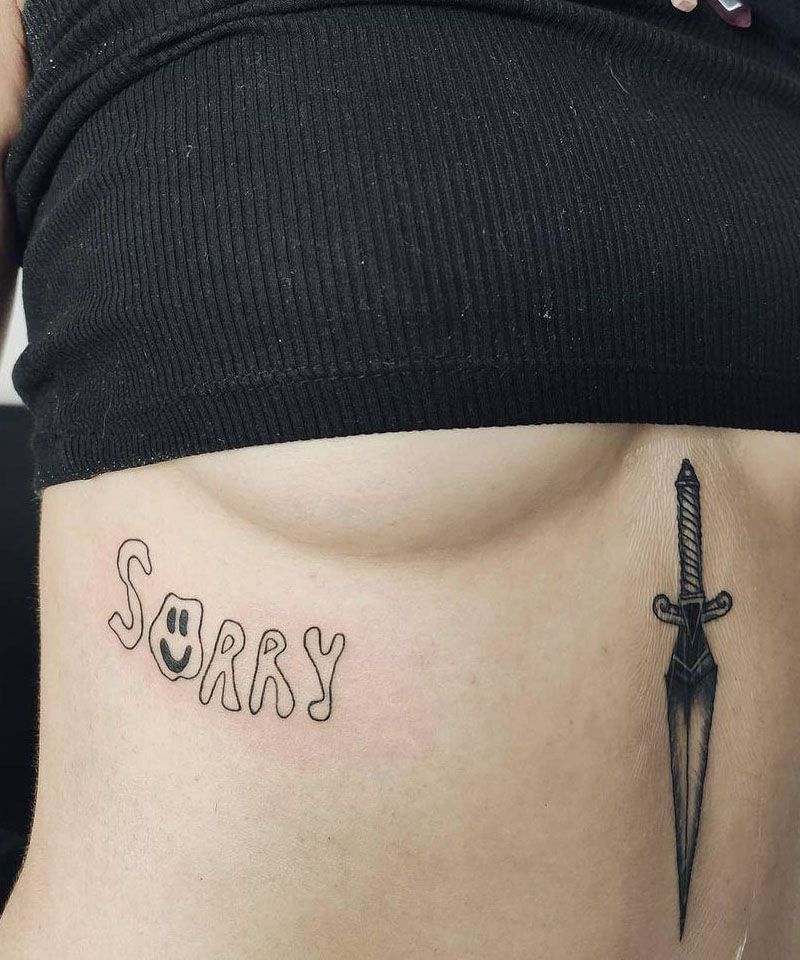 28 Unique Sorry Tattoos to Inspire You