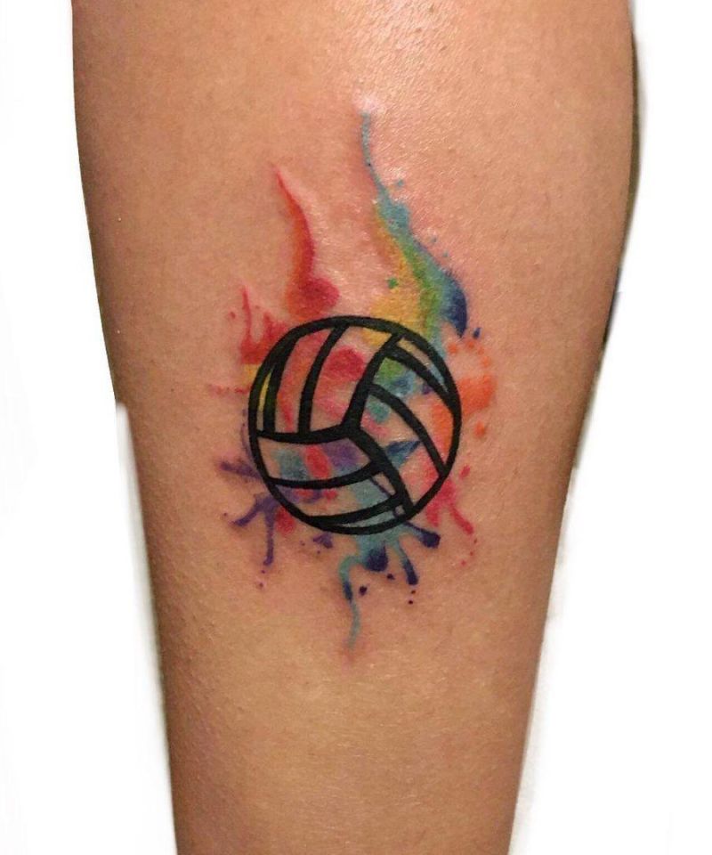 30 Pretty Volleyball Tattoos You Will Love